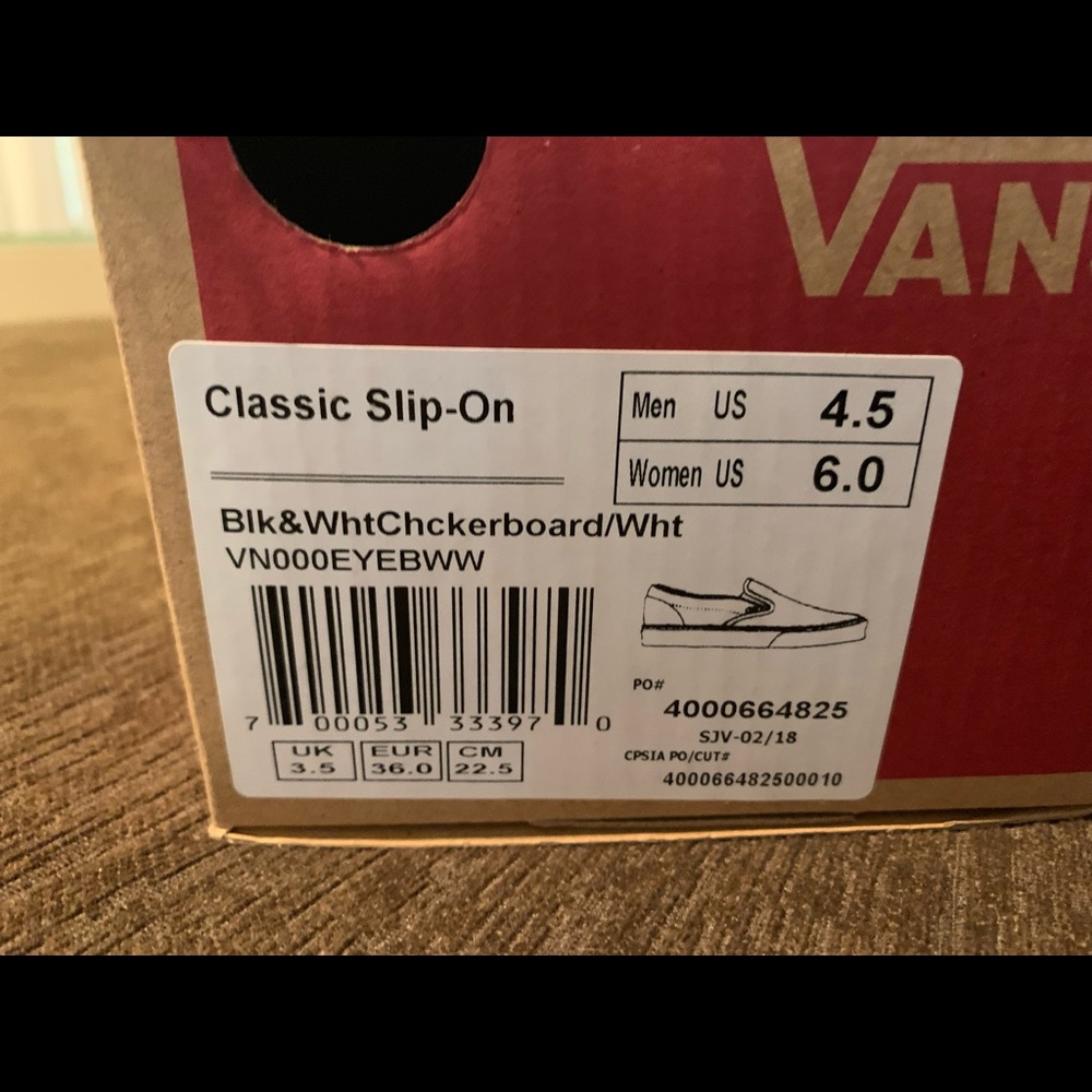 Vans slip on